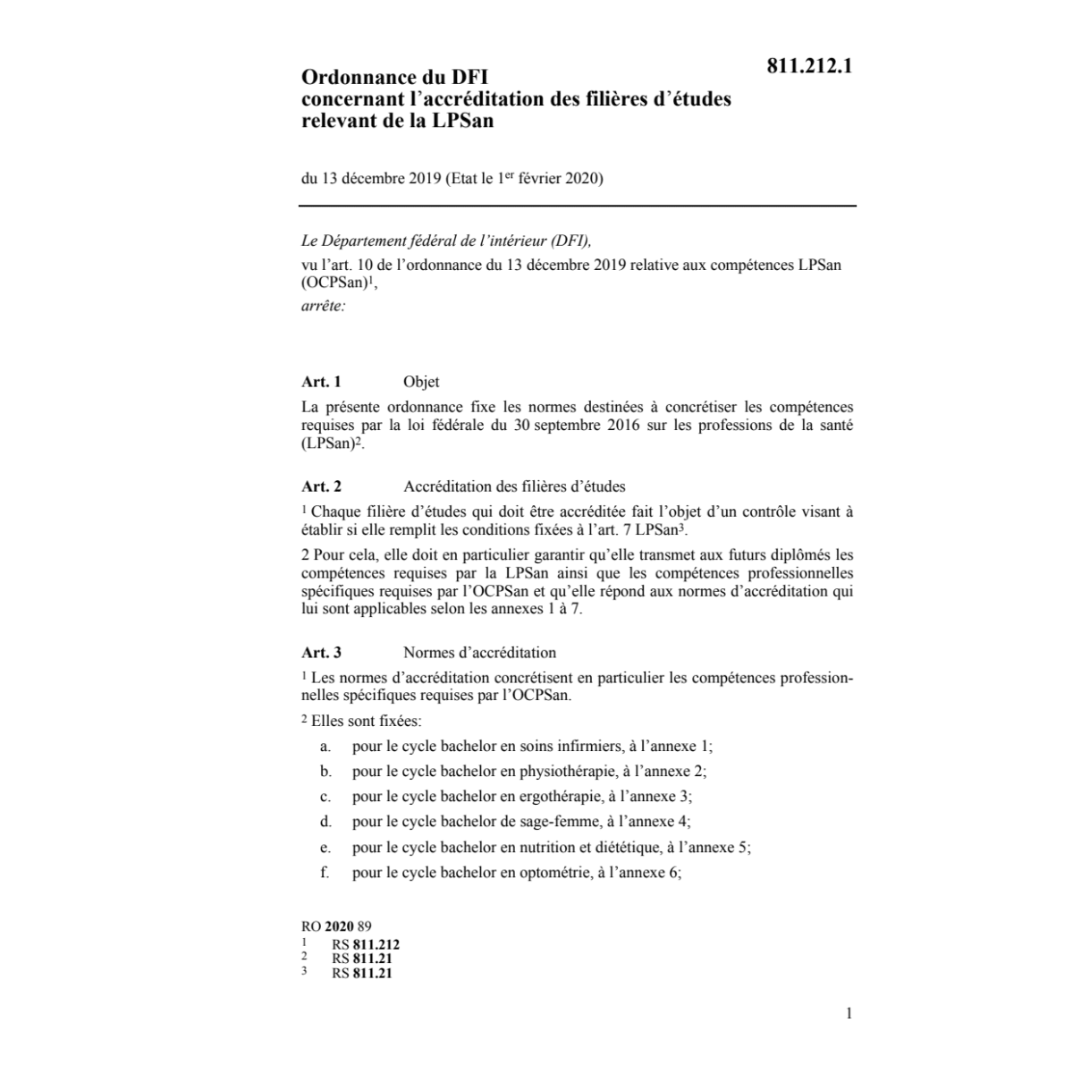 O DFI 13.12.19 accréditation LPSan