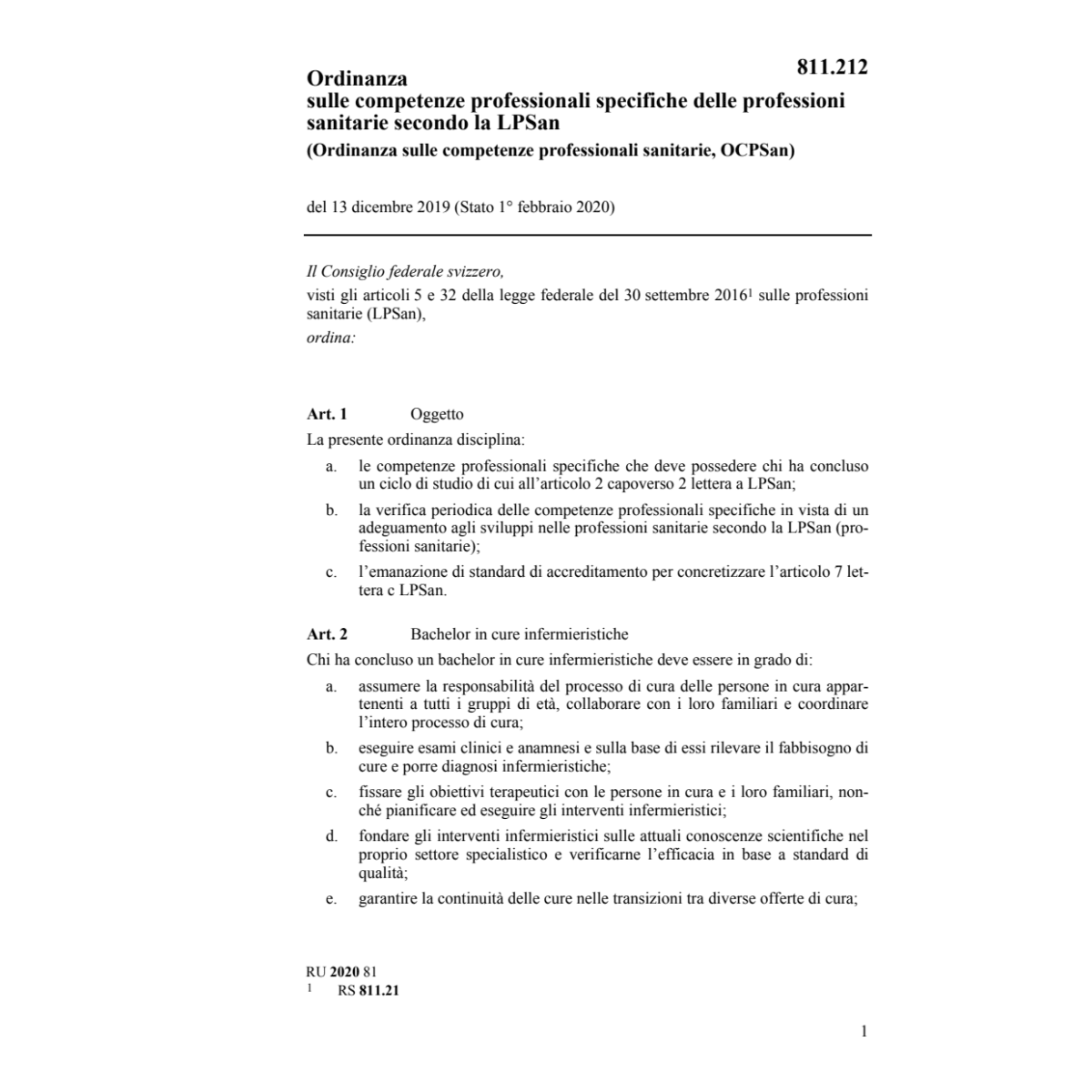 O competenze prof. sanitarie 13.12.19