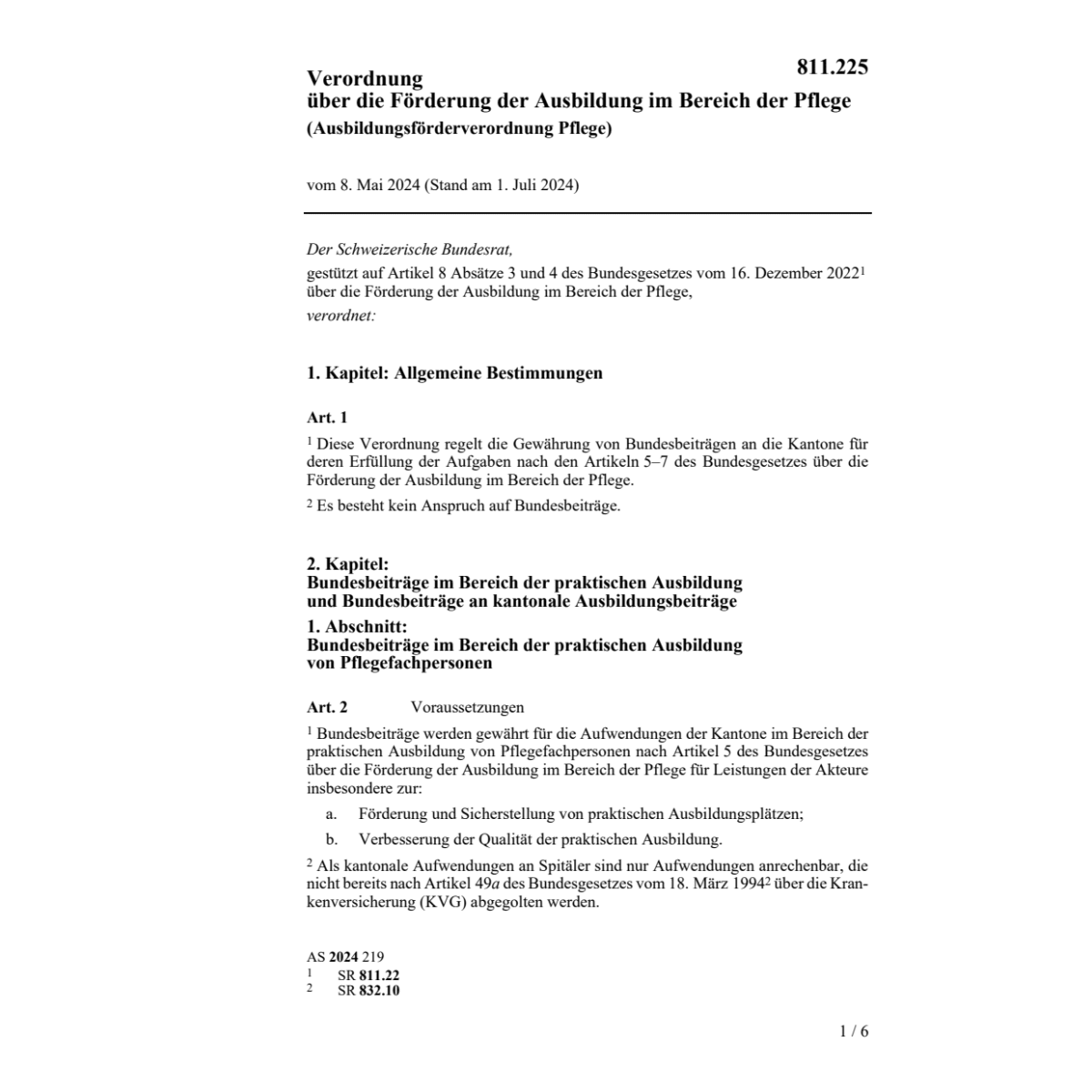 V Förderung Ausbildung Pflege