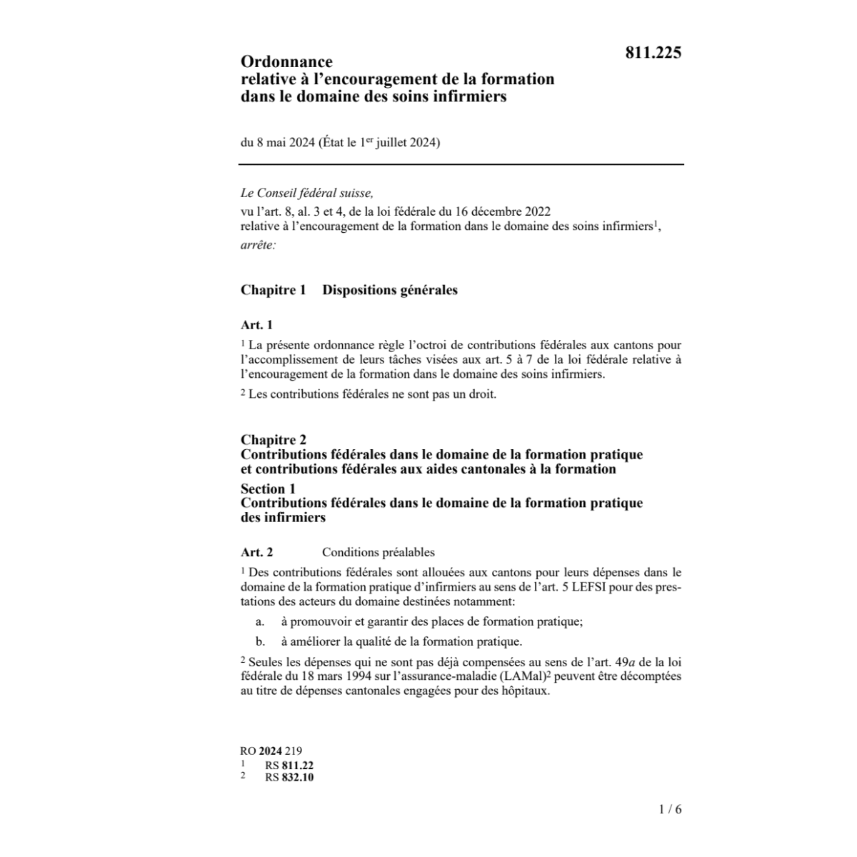 O Encouragement formation infirmiers