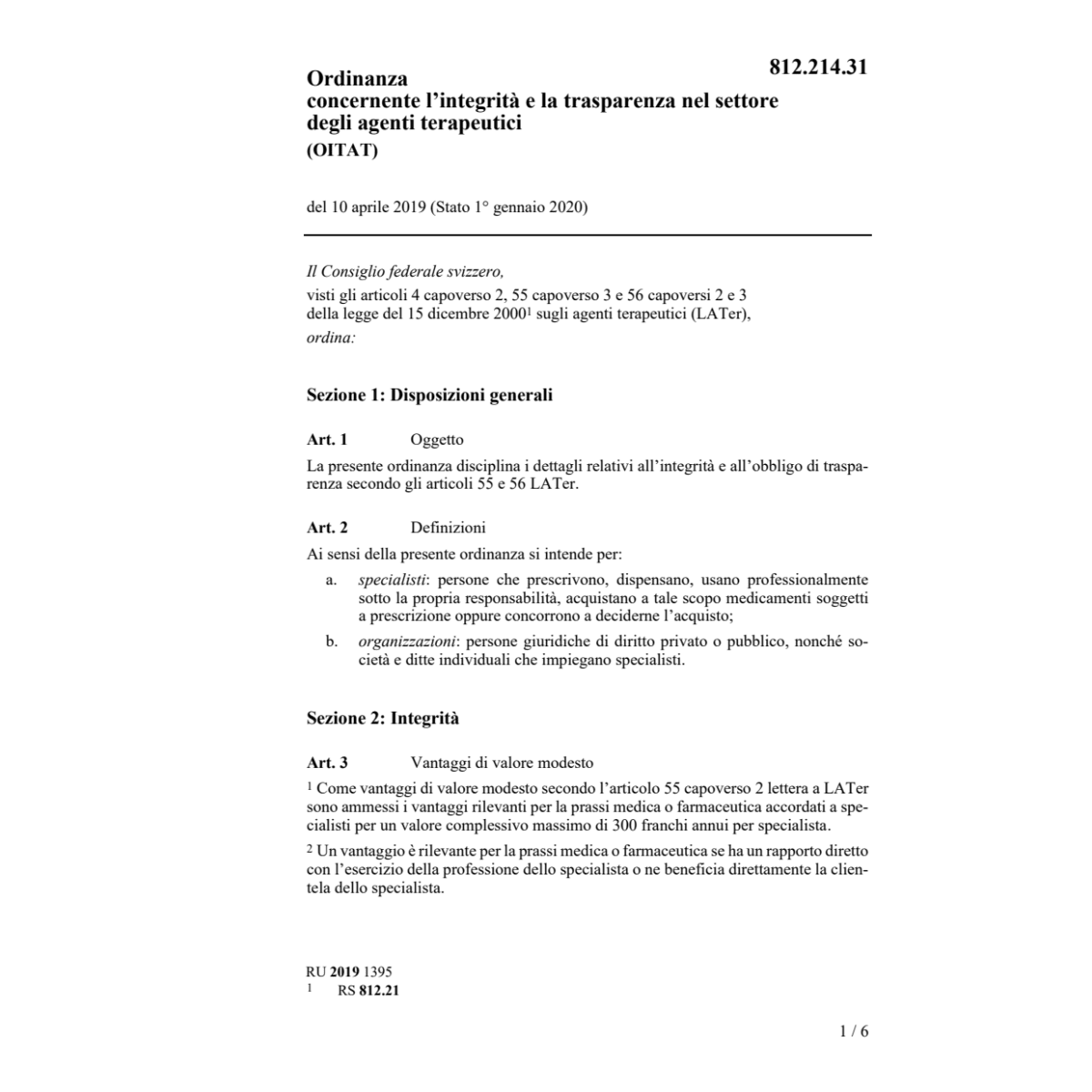 O 10.4.19 agenti terapeutici OITAT
