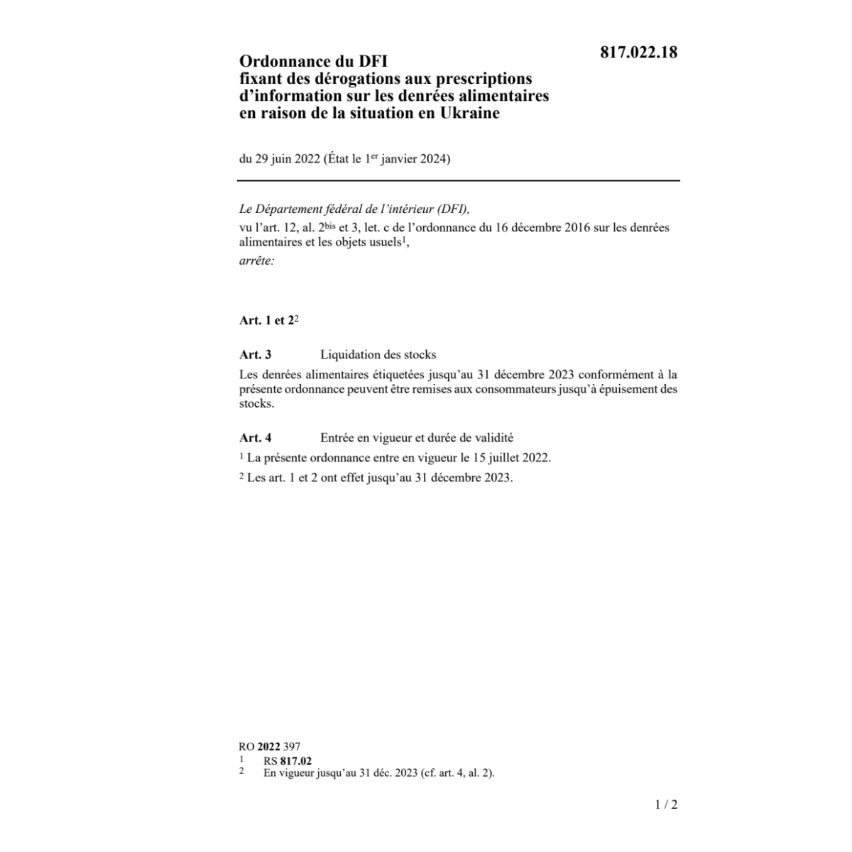 O DFI 29.6.22 denrées alimentaires Ukr.