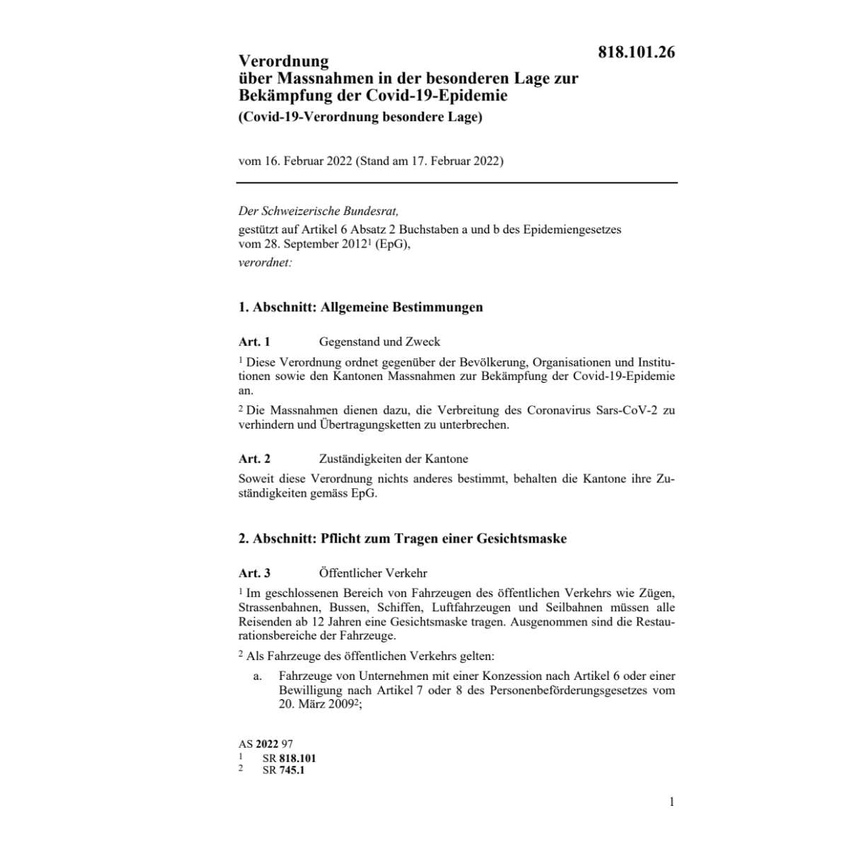 V (Covid-19-Verordnung besondere Lage)