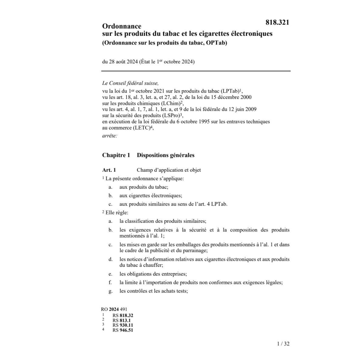 O prod. tabac cigarettes électroniques