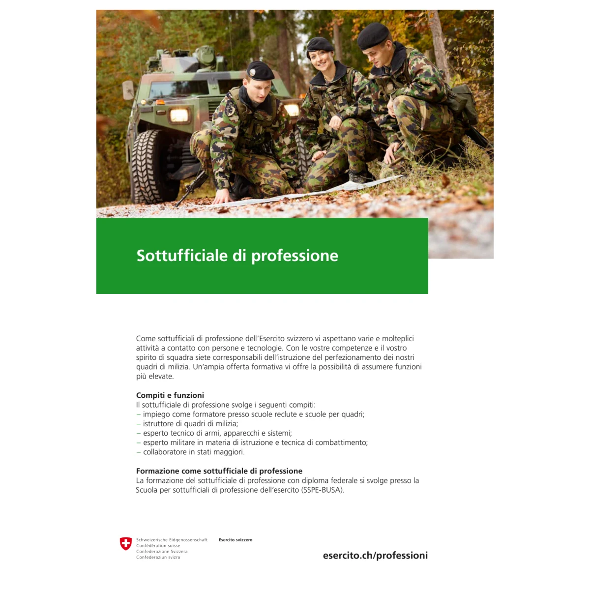 DDPS - Sottufficiale di professione