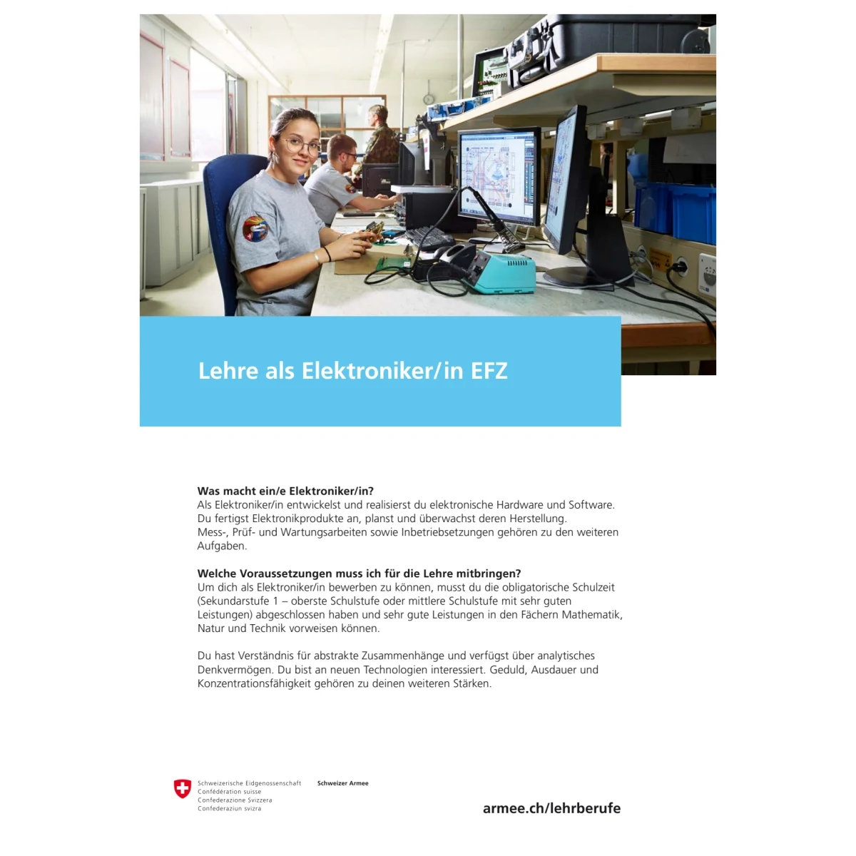 VBS - Lehre als Elektroniker/in EFZ