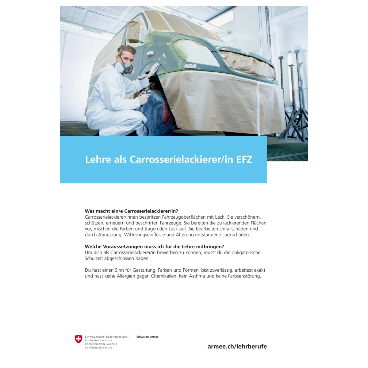 VBS - Lehre als Carrosserielackierer/in