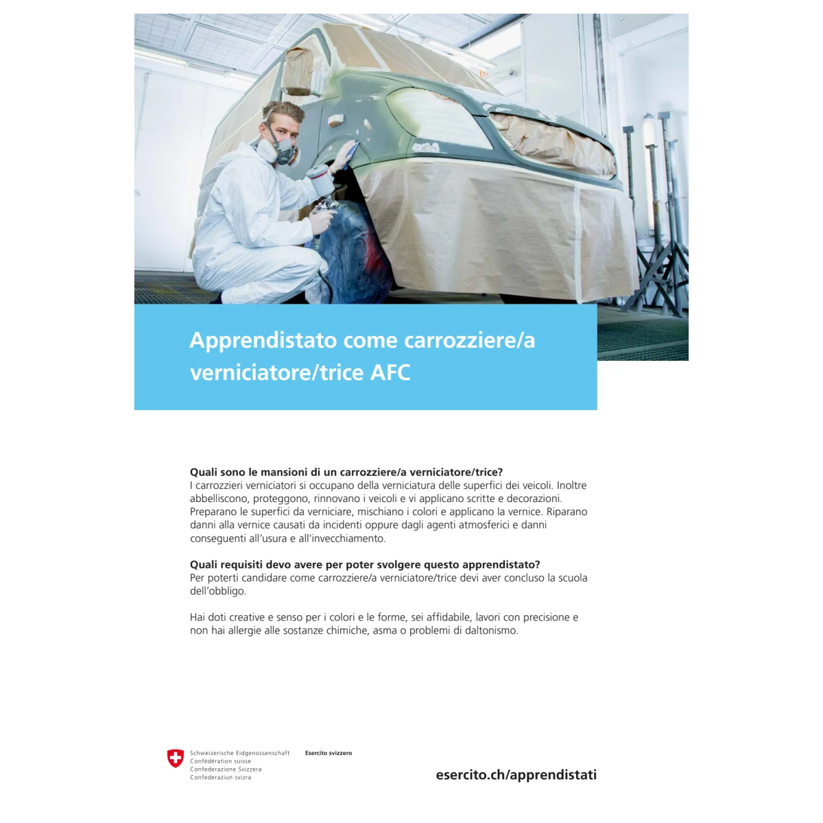 DDPS - Appr carrozziere/a AFC