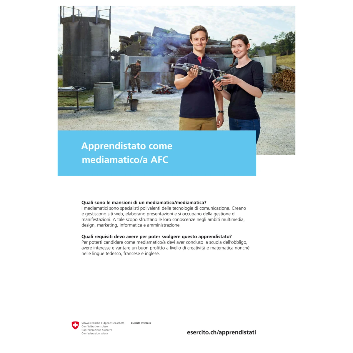DDPS - Apprendistato mediamatico/a AFC