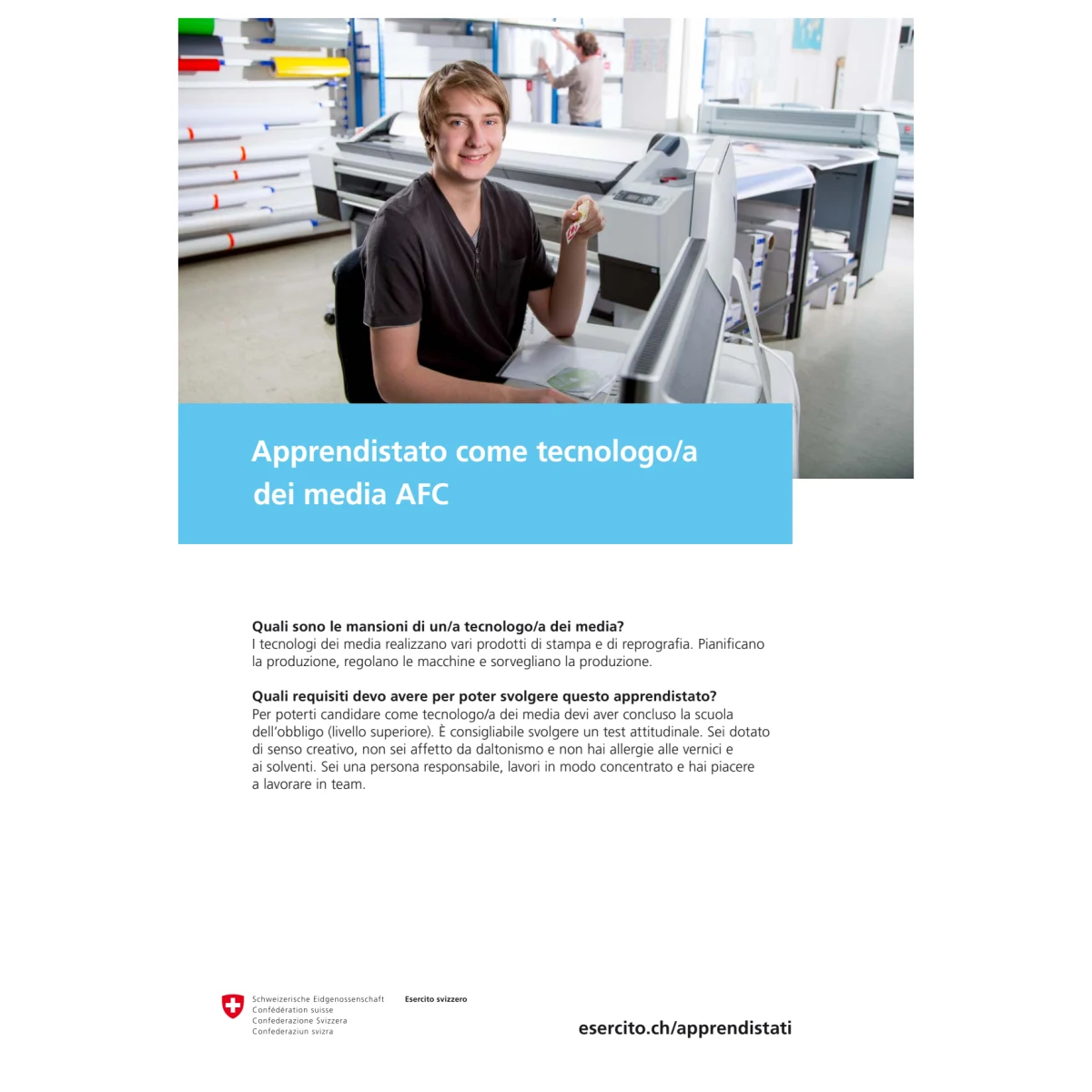 DDPS - Appr tecnologo/a dei media AFC