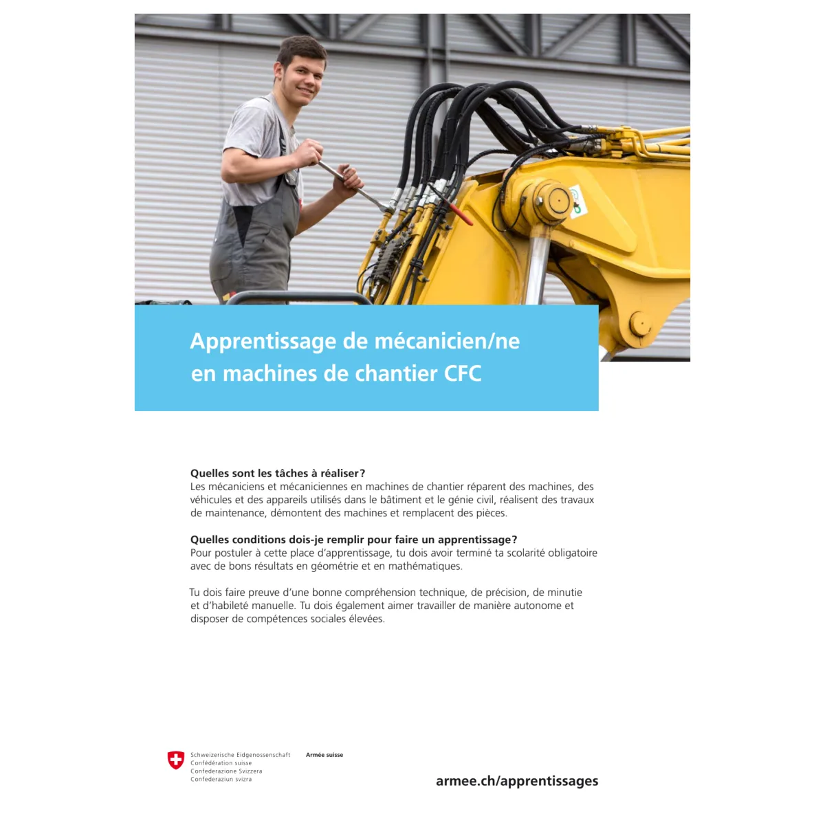 DDPS - Appr mécanicien machines chantier
