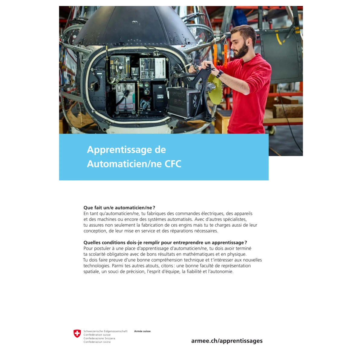 DDPS - Apprentissage de Automaticien/ne