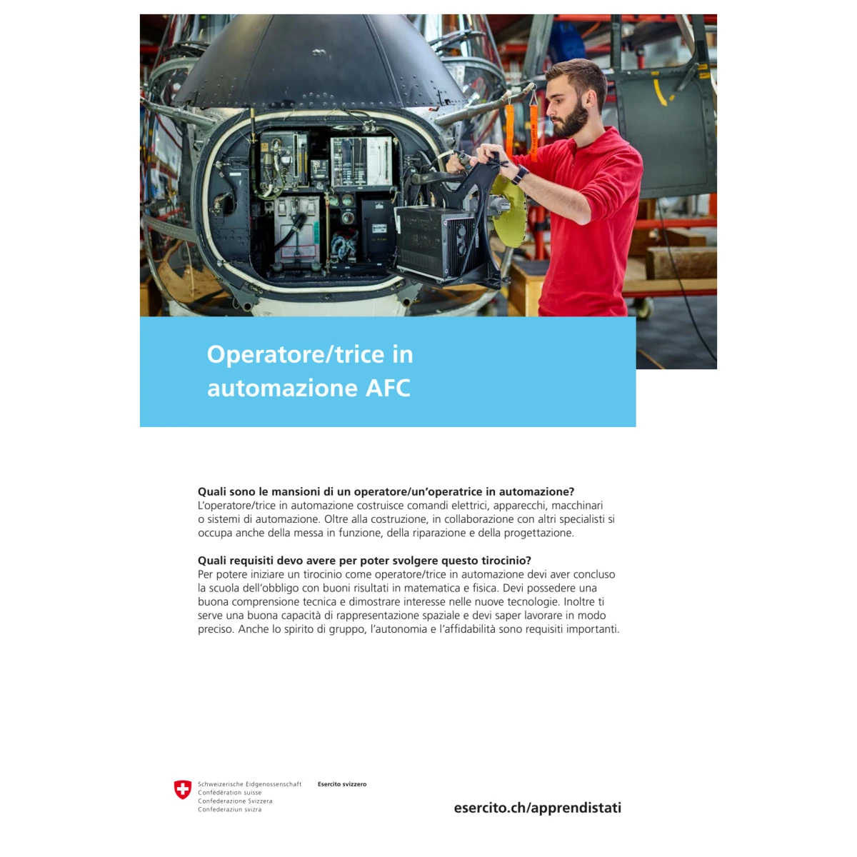 DDPS - Operatore/trice in automazione