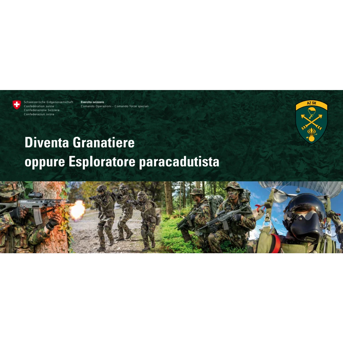 Diventa Granatiere Esplorat. paracadut.