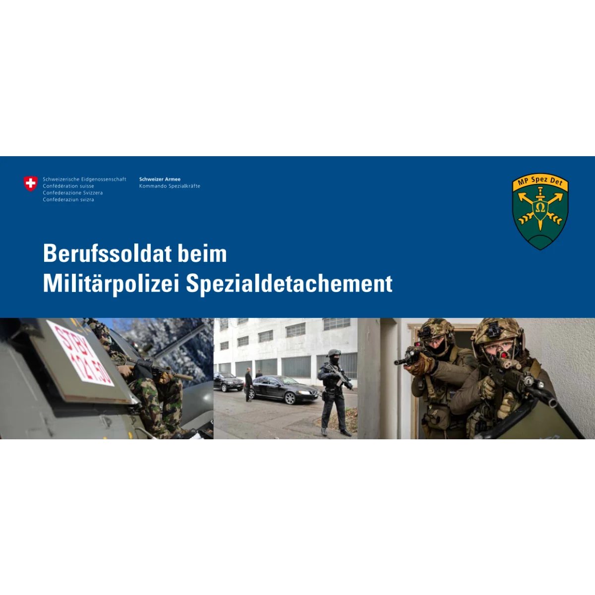 Berufssoldat Militärpolizei Spezialdeta.