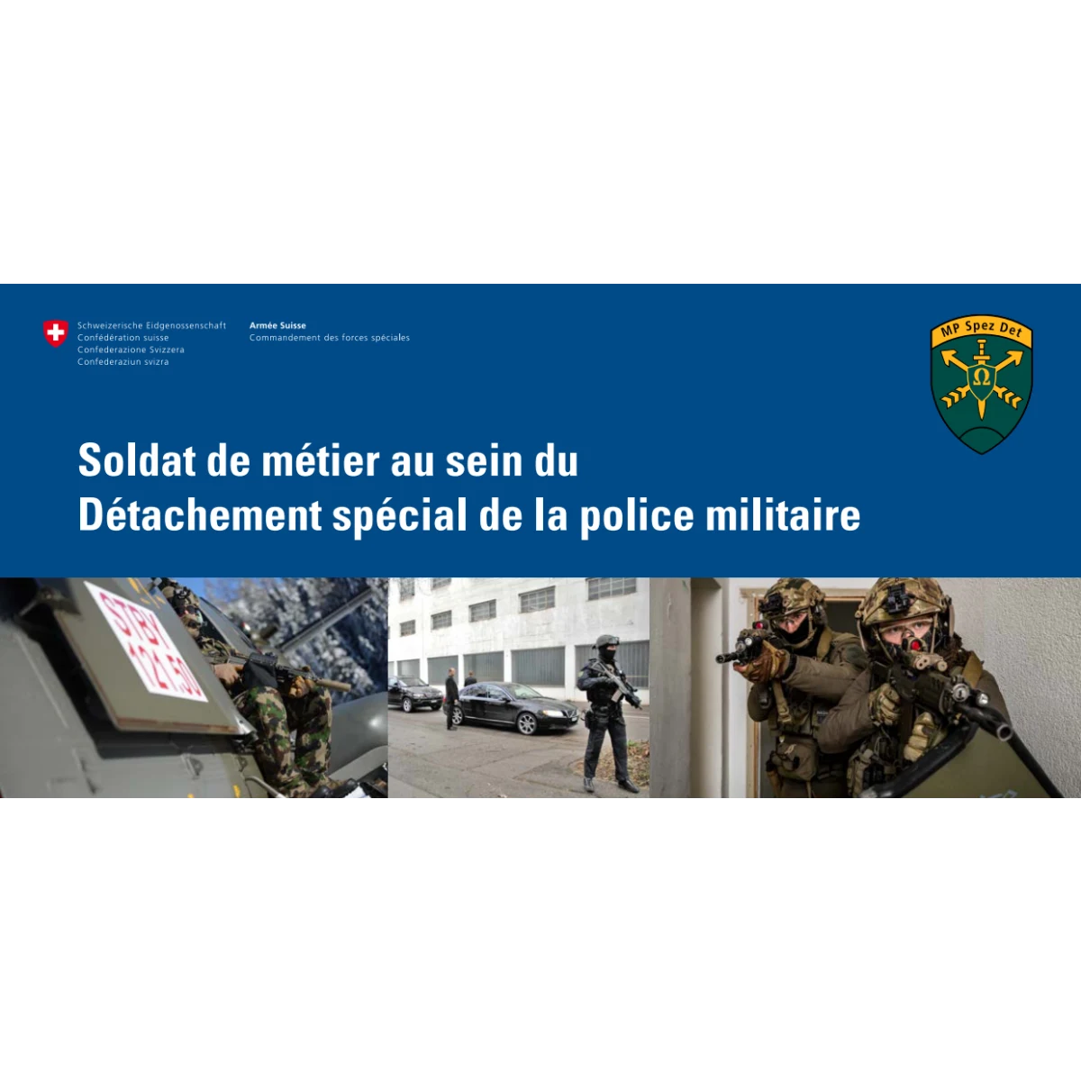 Soldat métier Détach. spéc. police mil.