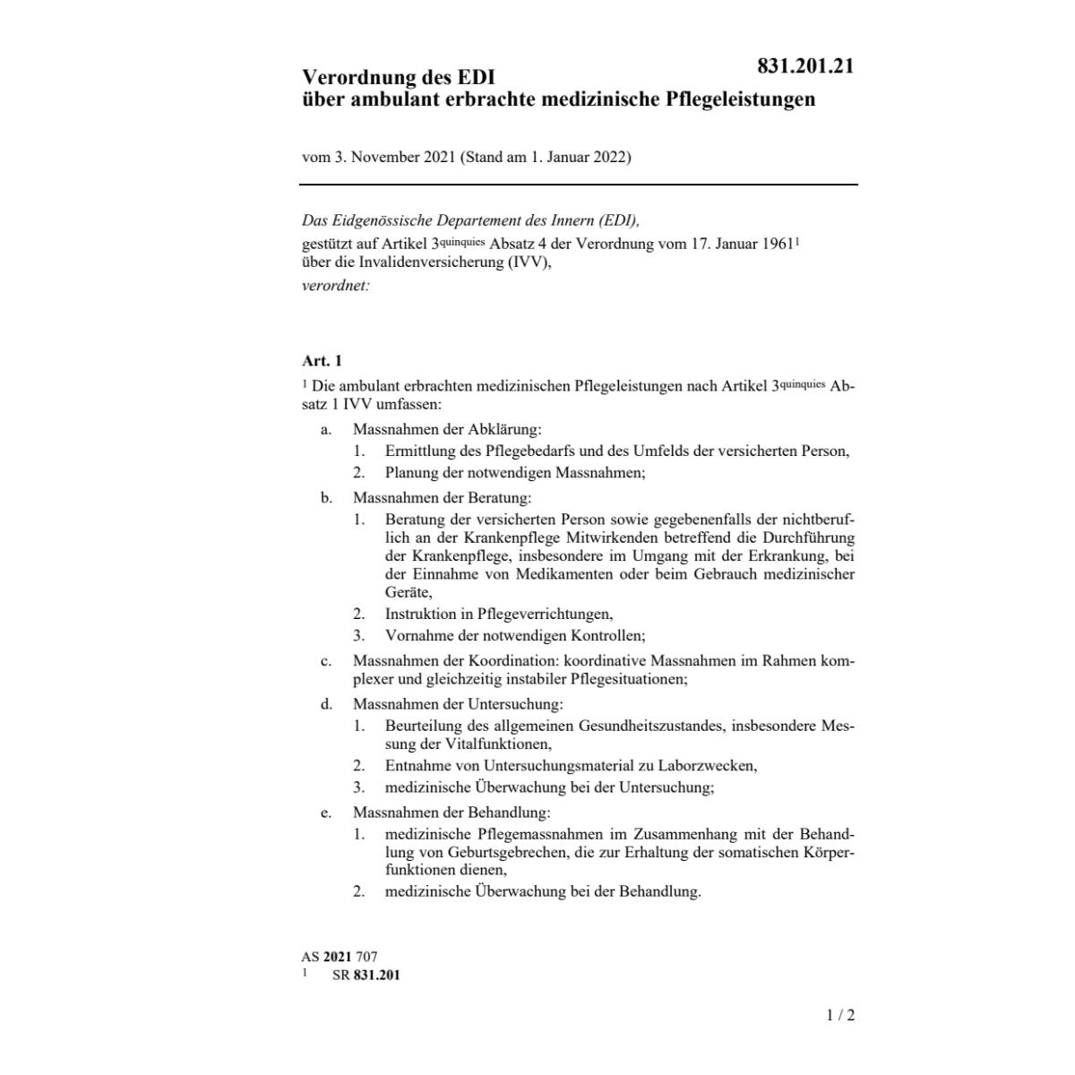 V EDI medizinische Pflegeleistungen