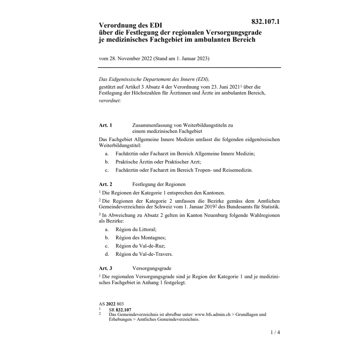 V 28.11.22 Versorgung mediz. Fachgebiet