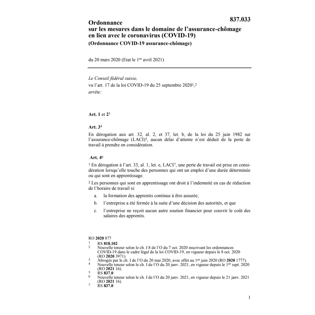 O COVID-19 assurance-chômage