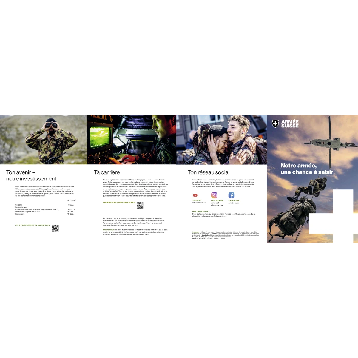 Notre armée, une chance à saisir