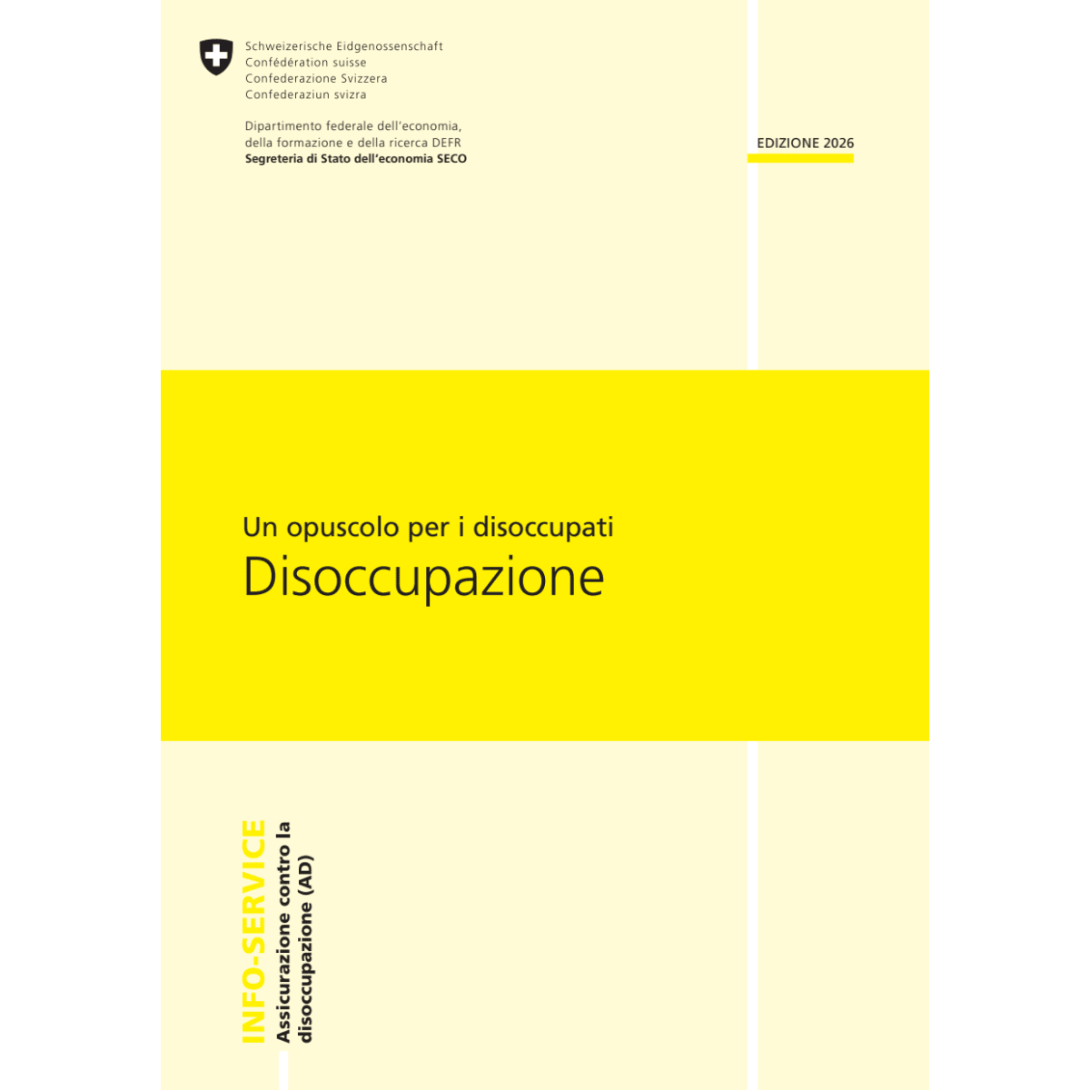 Disoccupazione, opuscolo 2026