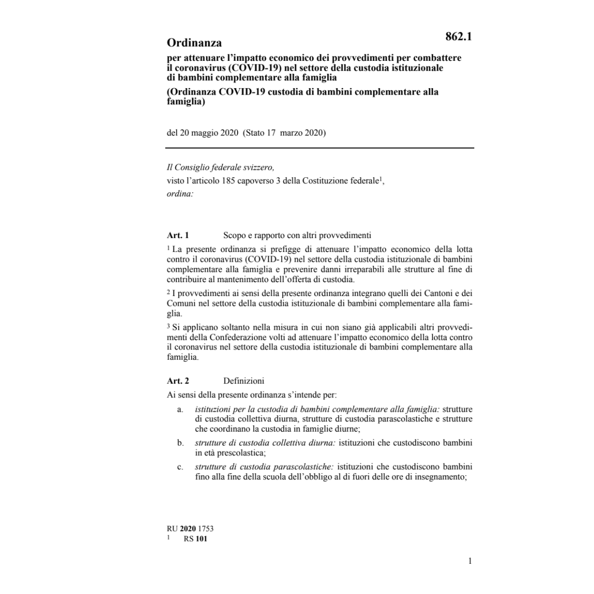 O COVID-19 bambini complementare famigli