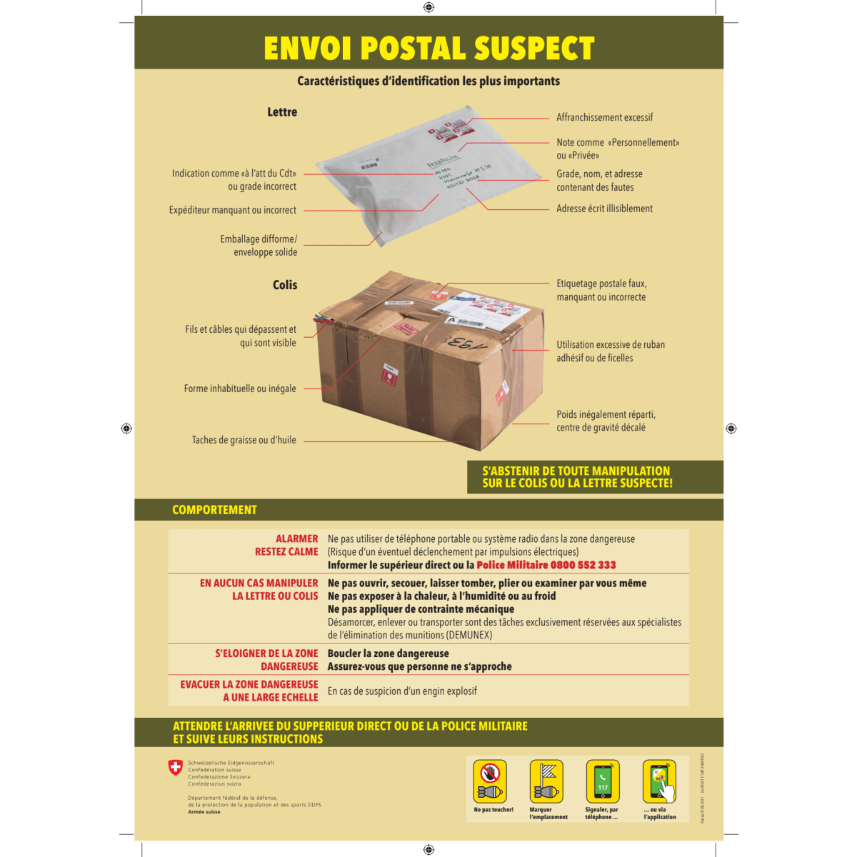 Envoi postal suspect A4