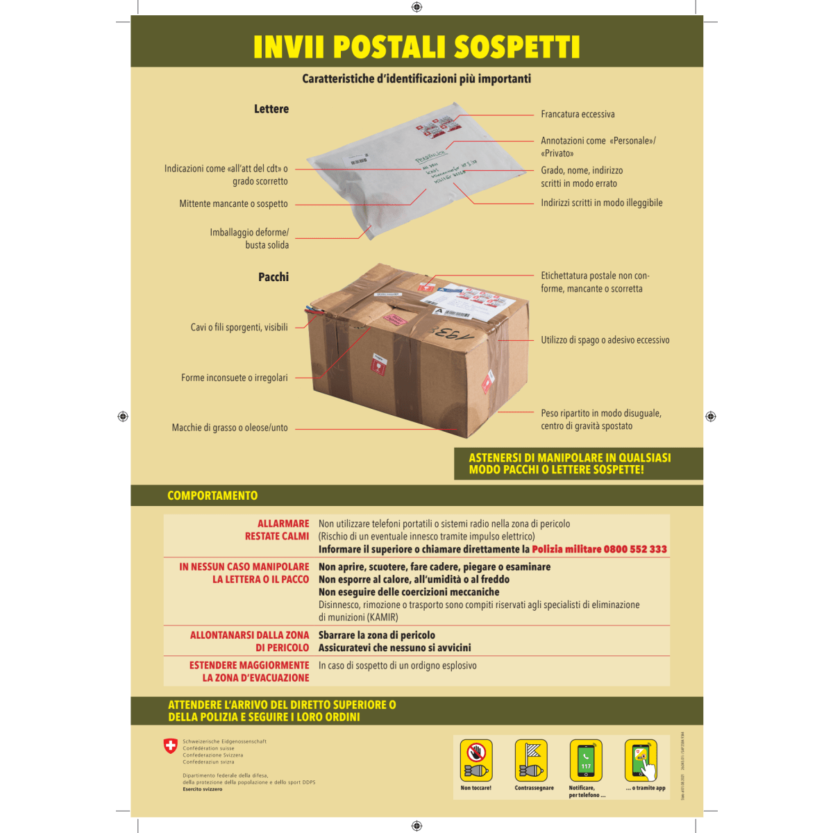 Invii postali sospetti A4