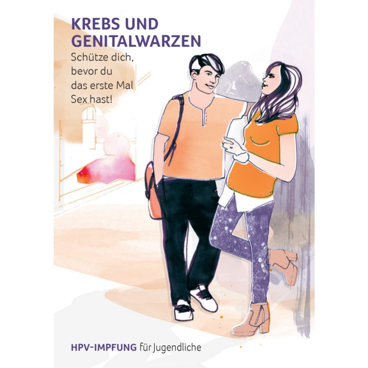 HPV-Flyer Krebs und Genitalwarzen