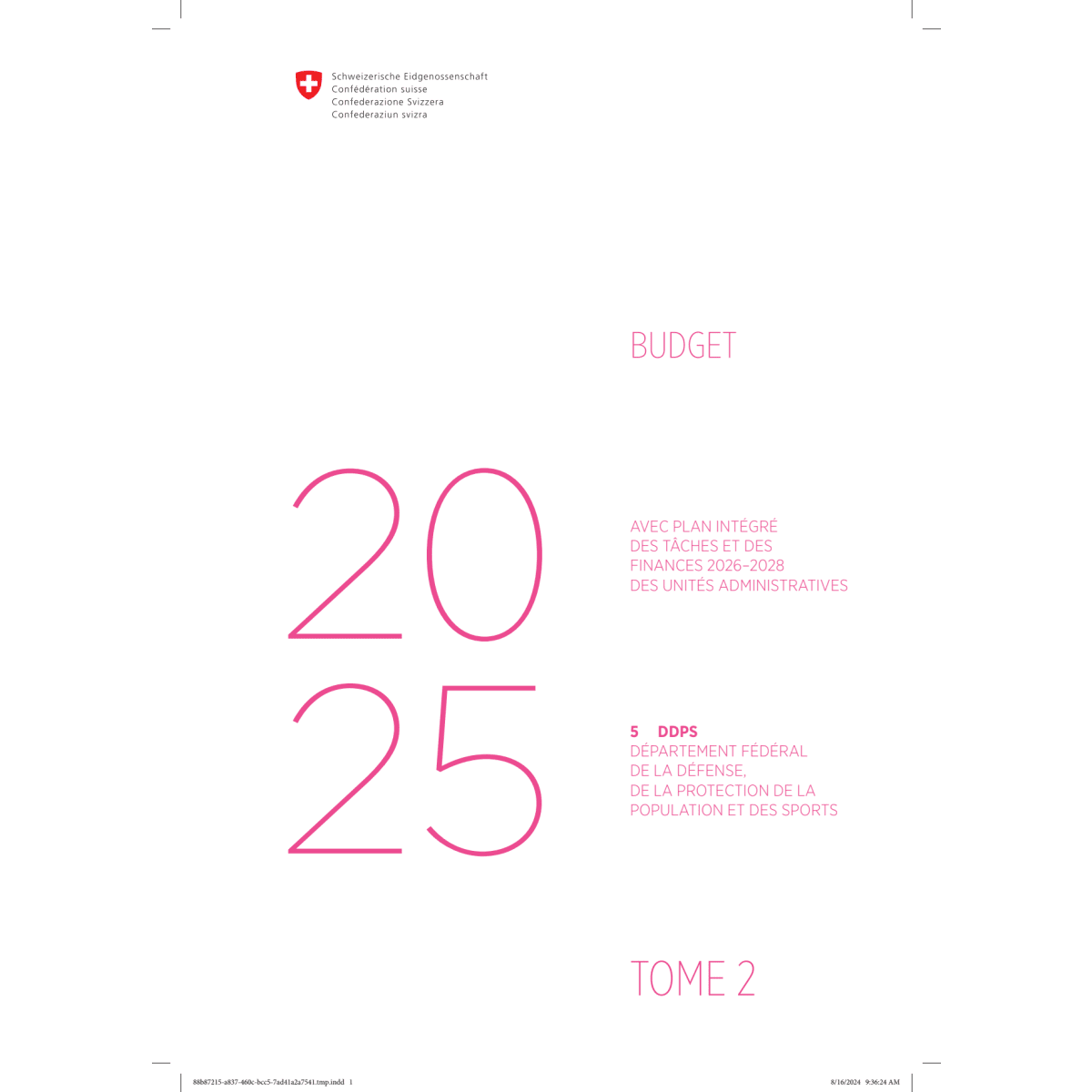 Budget 2025 - 5 DDPS