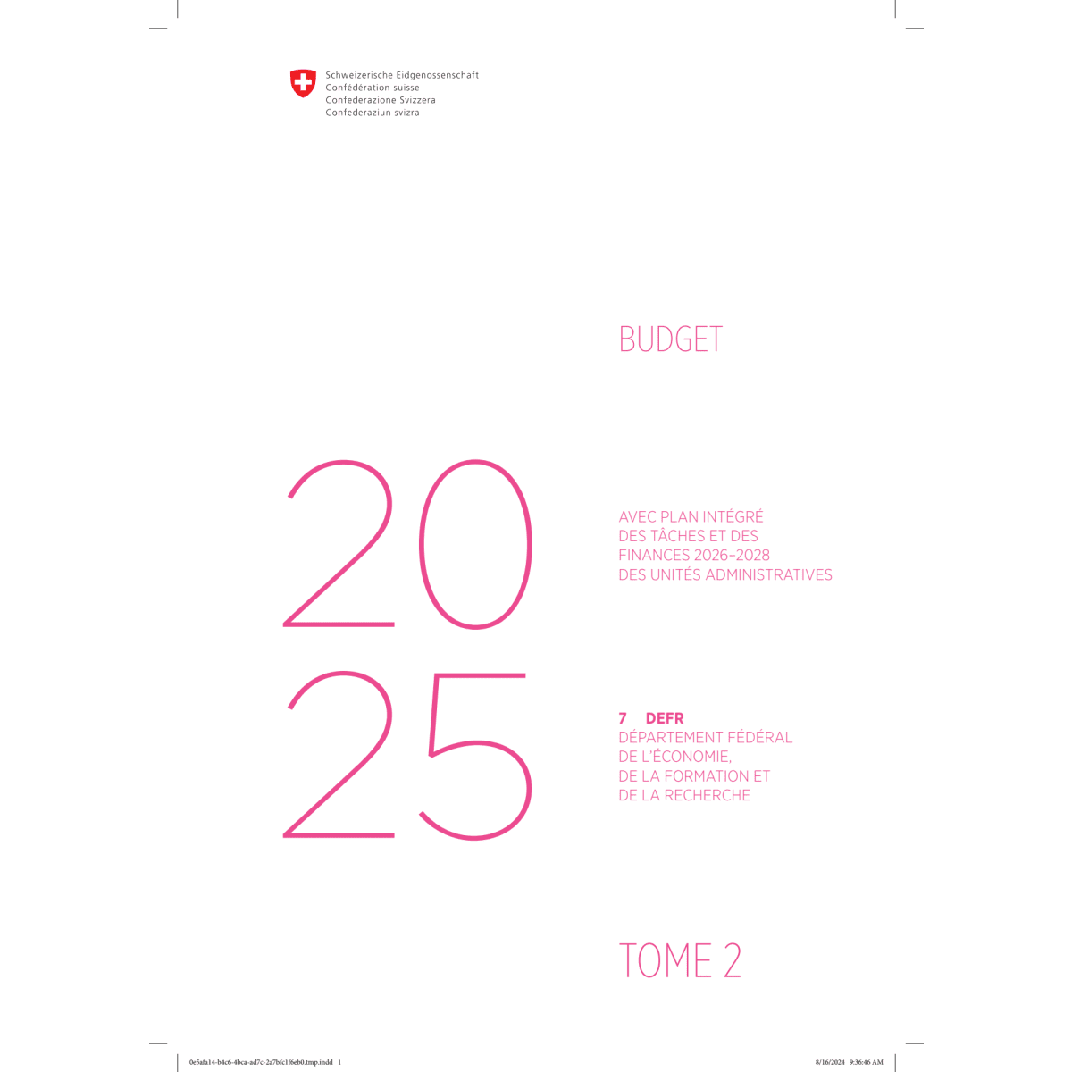 Budget 2025 - 7 DEFR