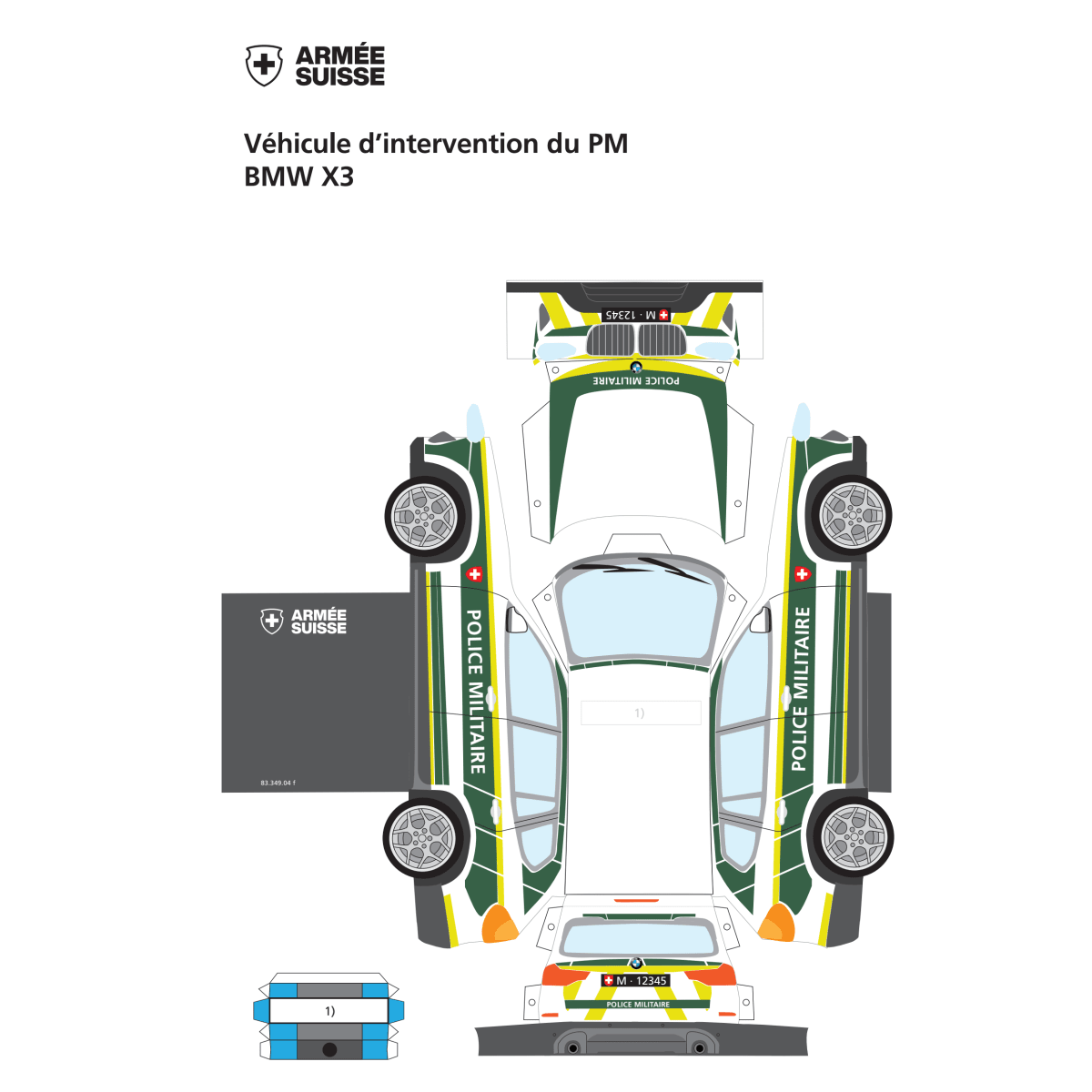 Feuille de bricolage vhc inter PM BMW X3
