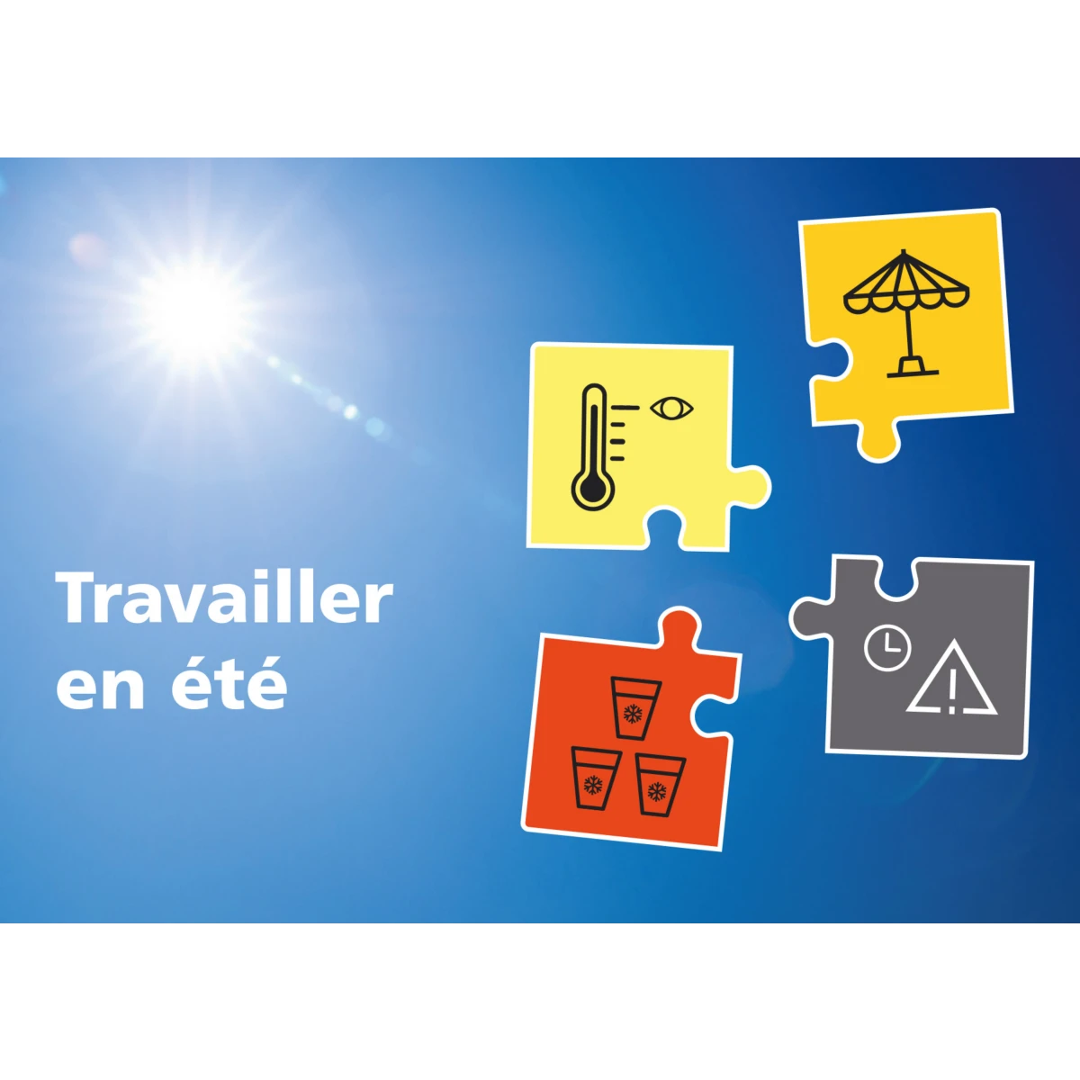 Carte Postale: Travailer en été