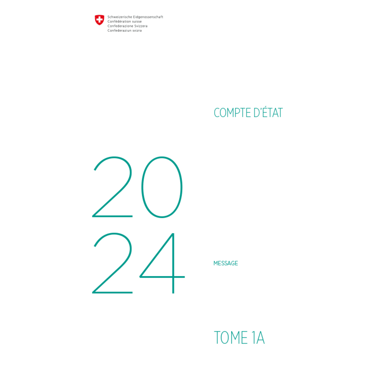 Compte d’État 2024 - Message