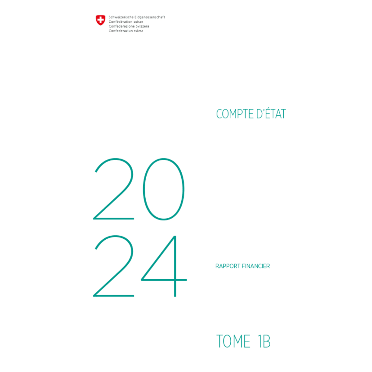 Compte d’État 2024 - Rapport financier