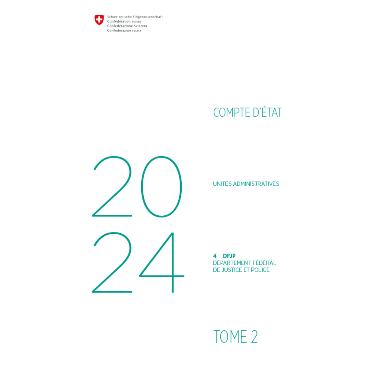 Compte d’État 2024 - 4 DFJP
