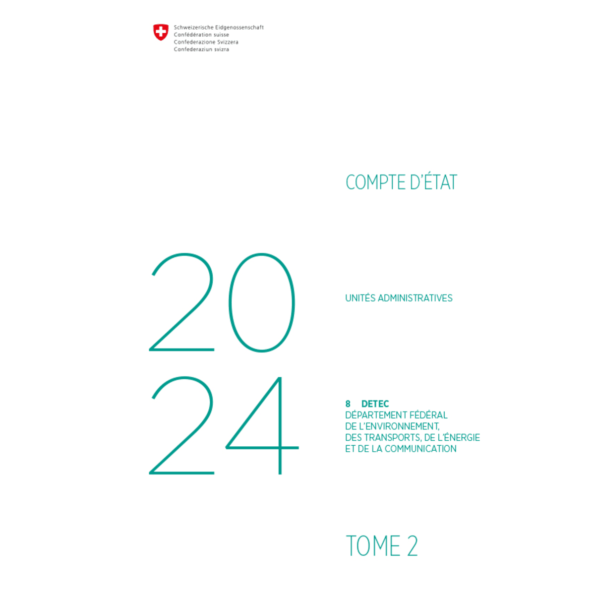 Compte d’État 2024 - 8 DETEC