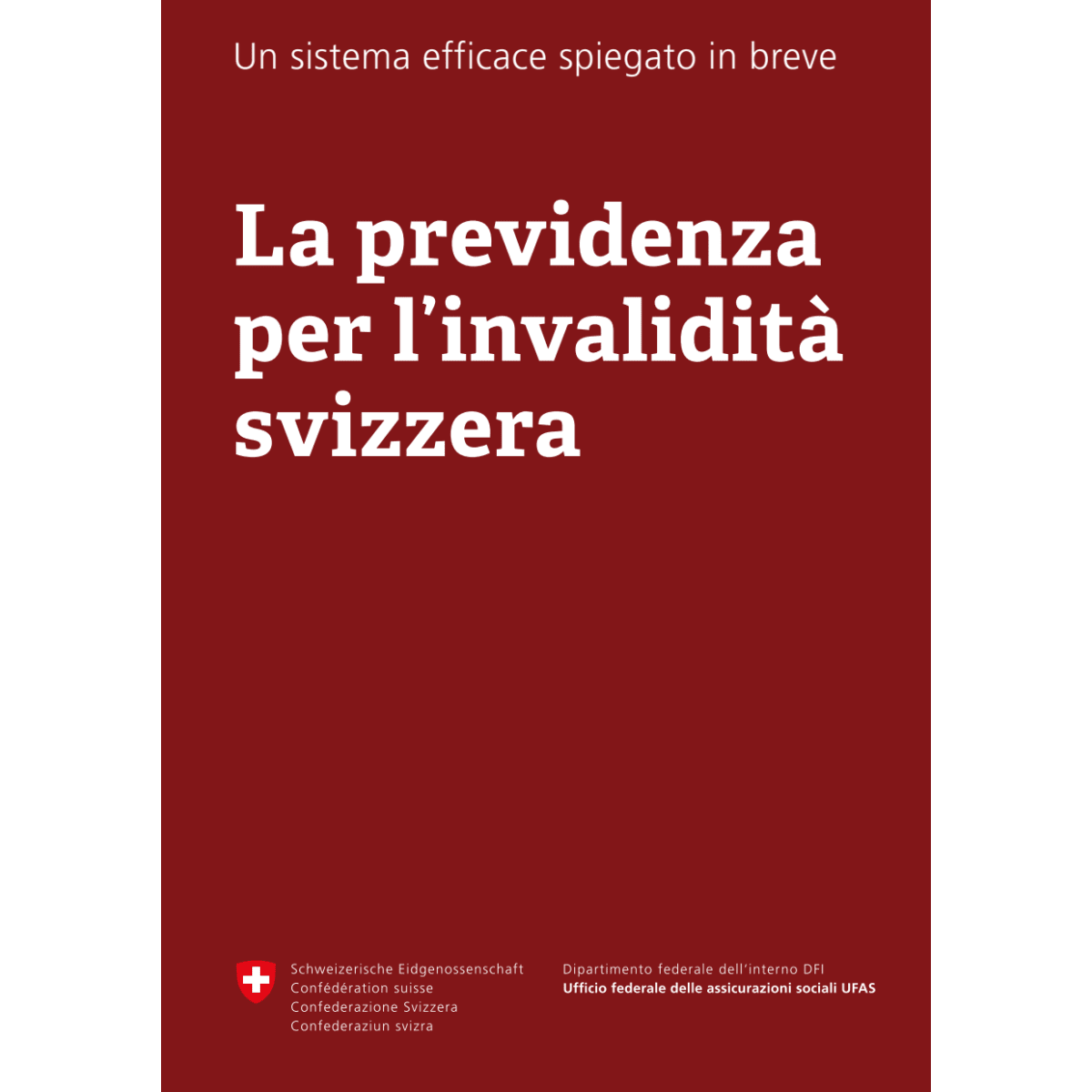 La previdenza per l’invalidità svizzera