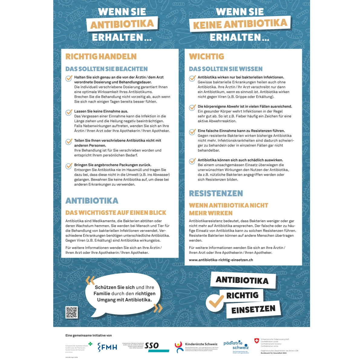 Antibiotika Plakat Patienten DI A2