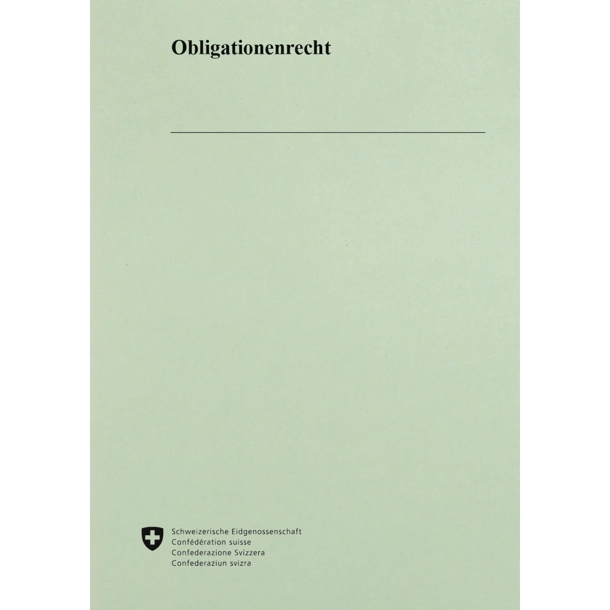 Obligationenrecht; OR, 1.1.2025