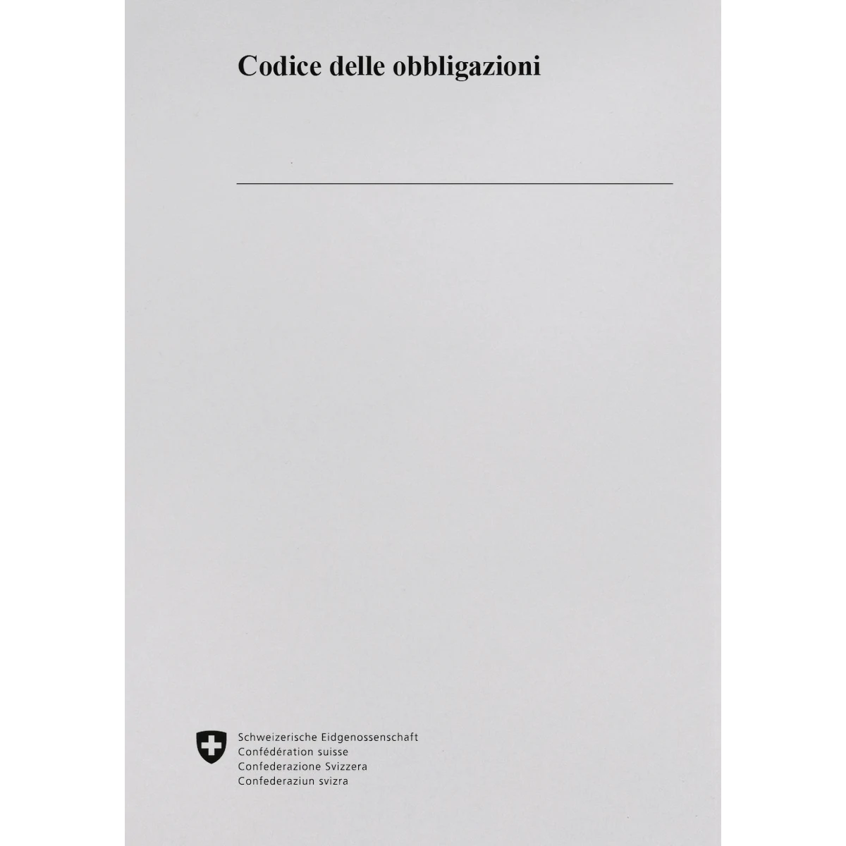 Codice delle obbligazioni, CO, 1.1.2025