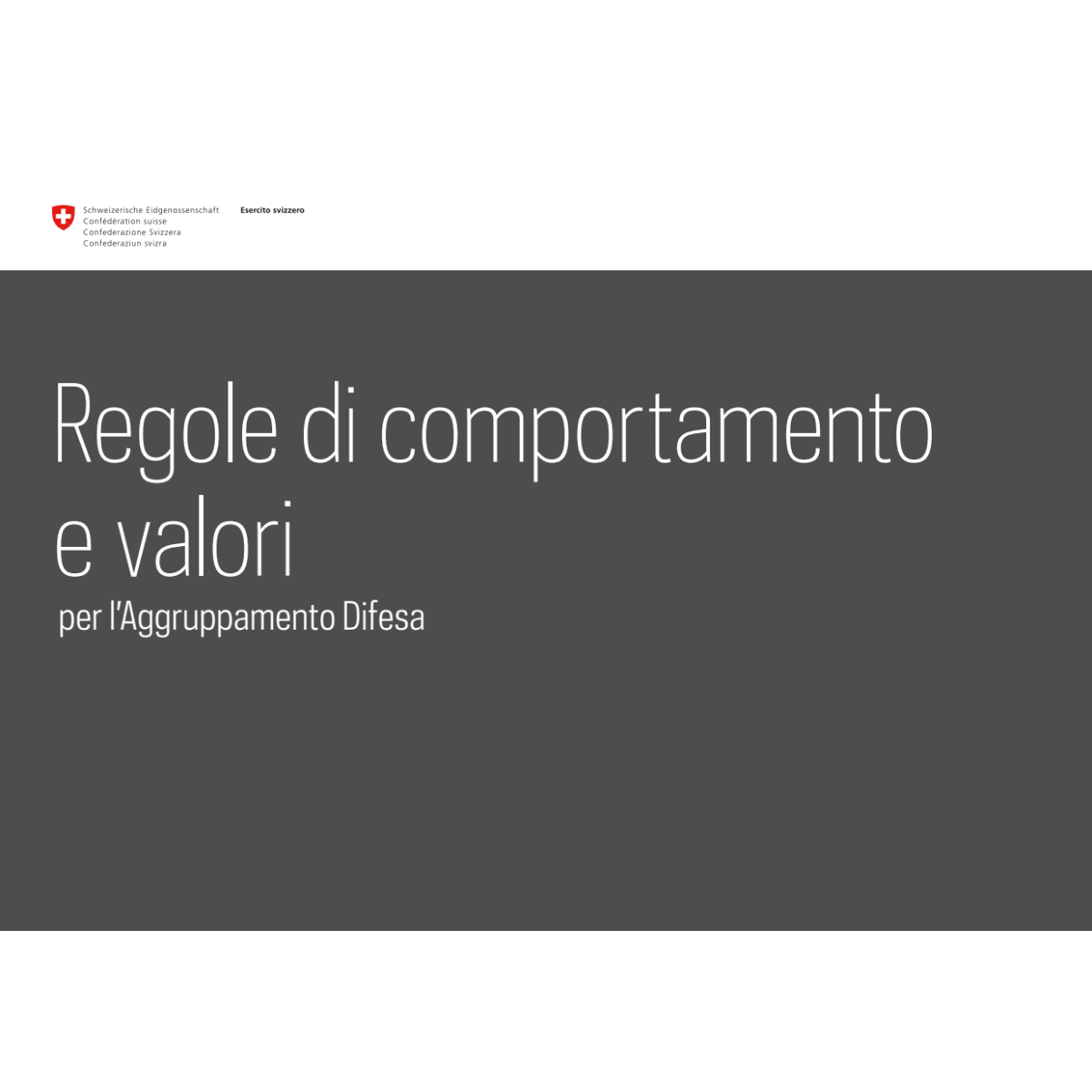 Regole di comportamento e valori