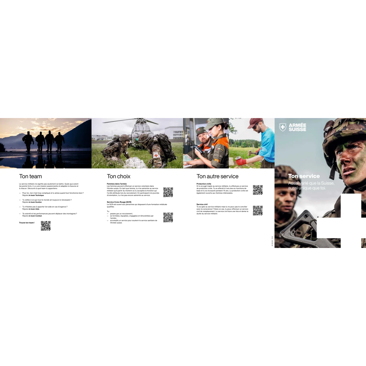 Ton Service. Aussi varié que la Suisse