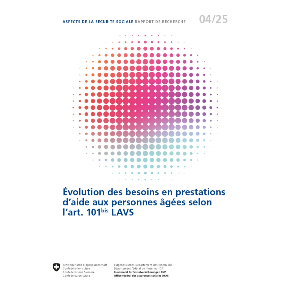 Évolut. besoins d’aide pers. âgées 4/25