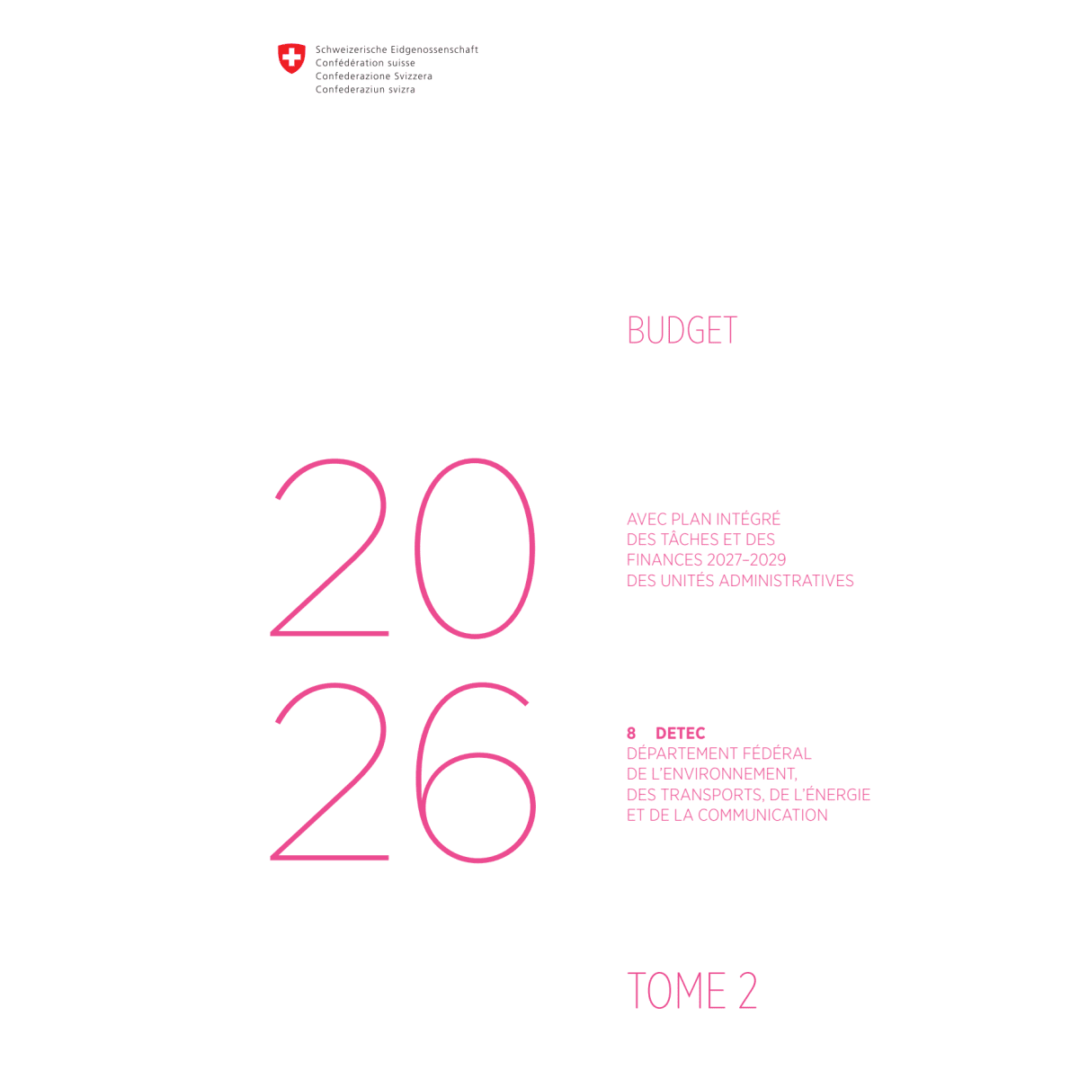 Budget 2026 - 8 DETEC