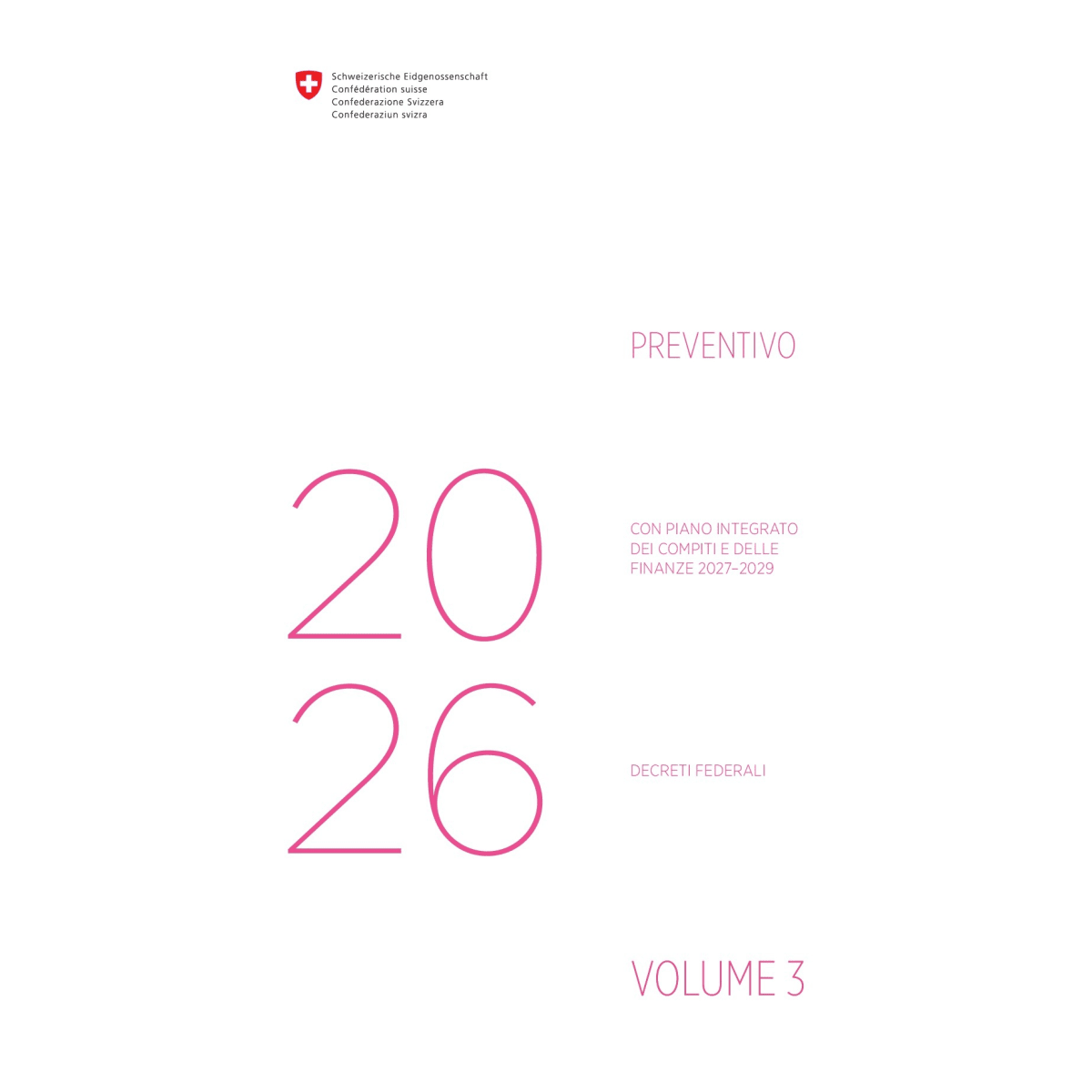 Preventivo 2026 - Decreti federali