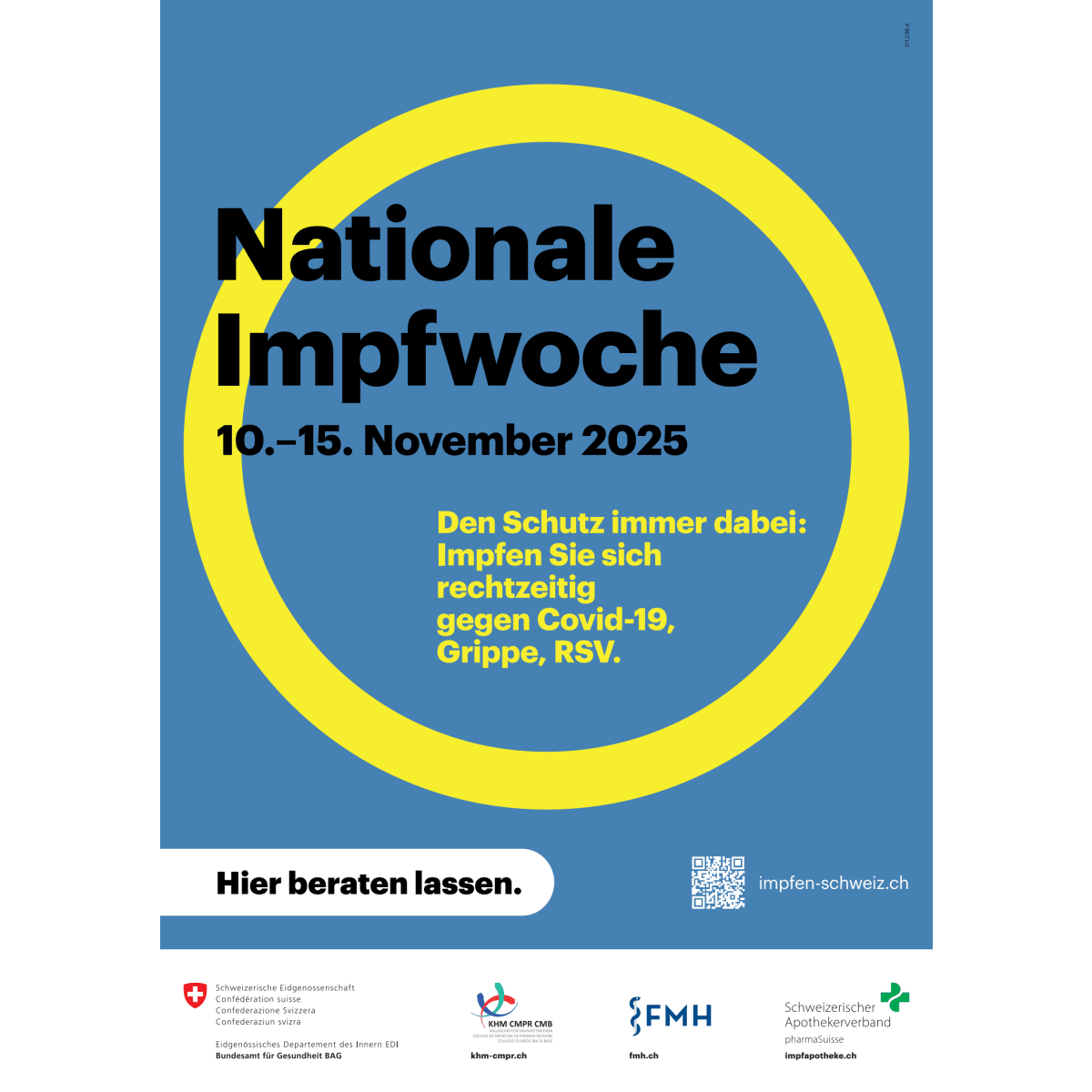 Nationale Impfwoche 2025 - Plakat A3
