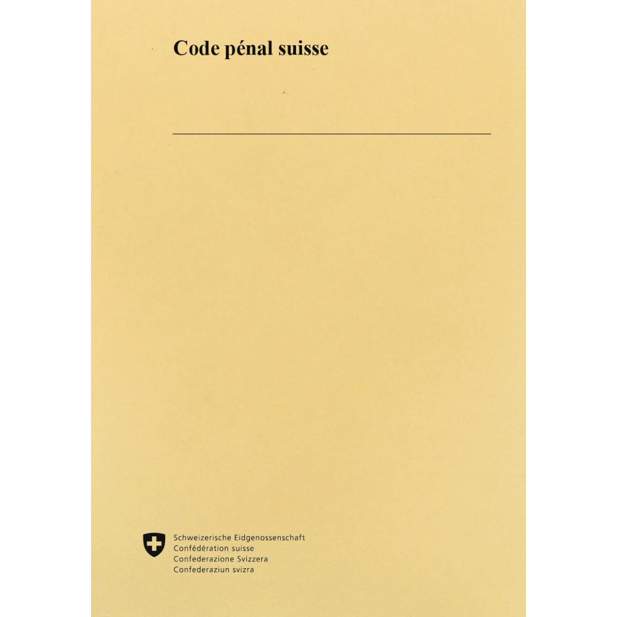 Code pénal suisse, CP 1.8.2025