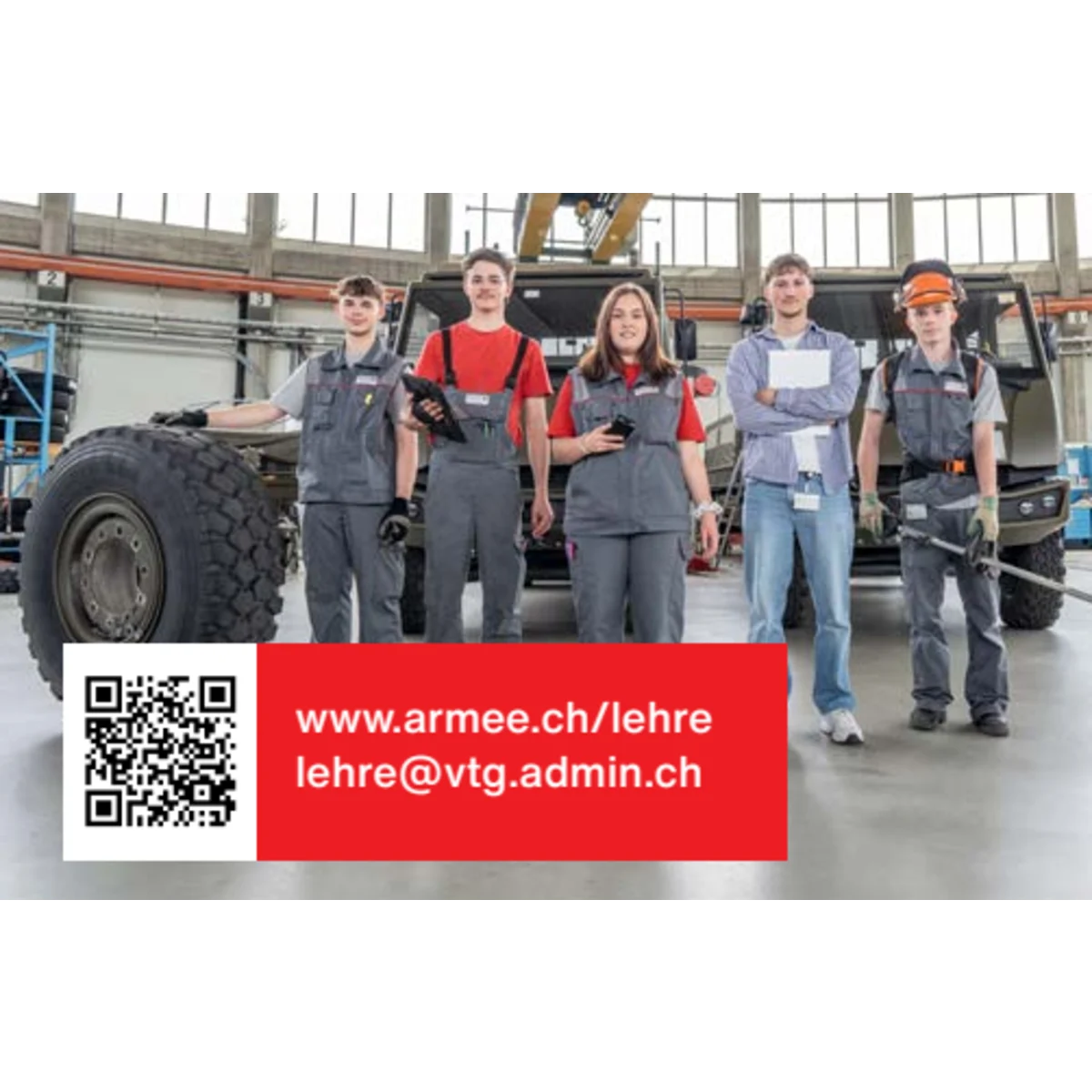 Promokarte Lehrstelle bei der Armee