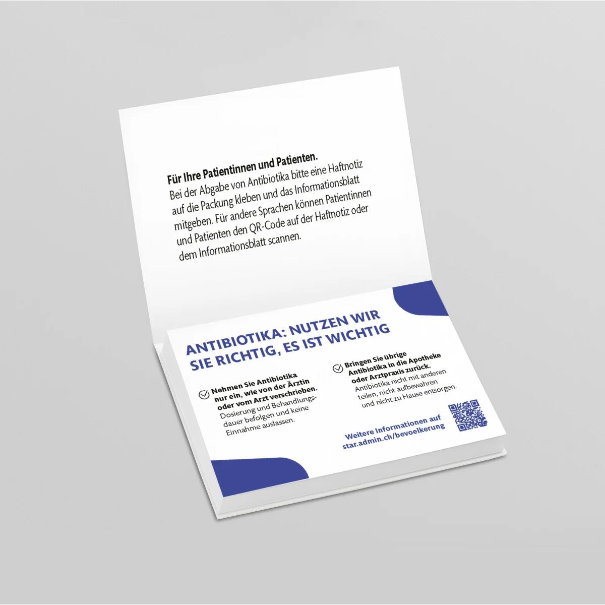 Antibiotika Haftnotiz Patienten